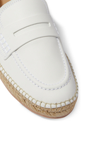 Lido Leather Espadrille Loafers